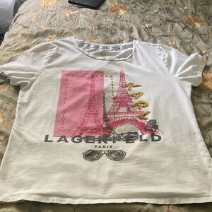 Karl Lagerfeld White Tee